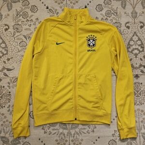 Nike Brazil 2018 World Cup Anthem Yellow Training Jacket Zip Up